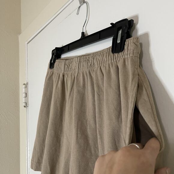 Talentless tan high waist lounge sporty shorts size small - Picture 2 of 5